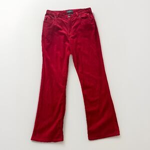 Y2K LRL Lauren Jeans Co Ralph Lauren Red Classic Bootcut Corduroy Pants Size 12